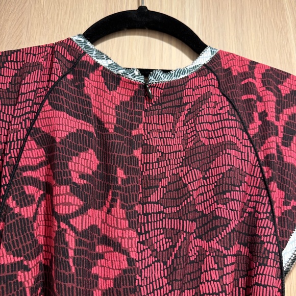 PROENZA SCHOULER Abstract-Print Silk Peplum Top - Size 10 - Picture 6 of 12